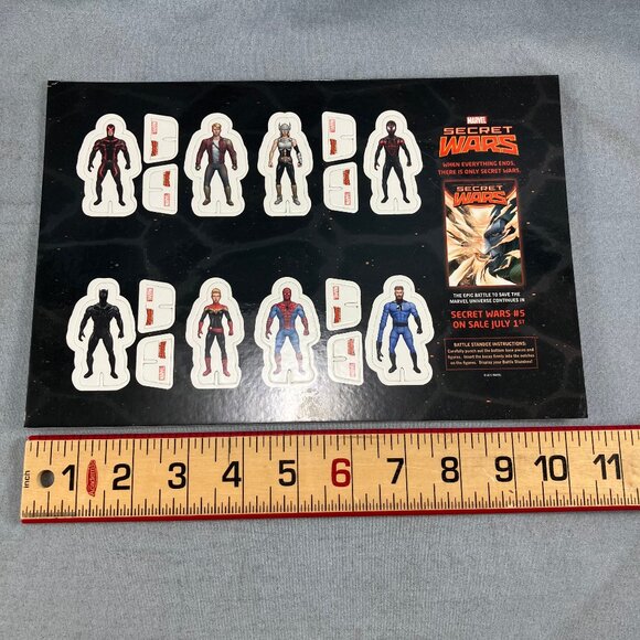 Secret Wars Battle Standee Marvel Comic Promo Accessory 2015 Spider-Man Morales - Picture 1 of 3
